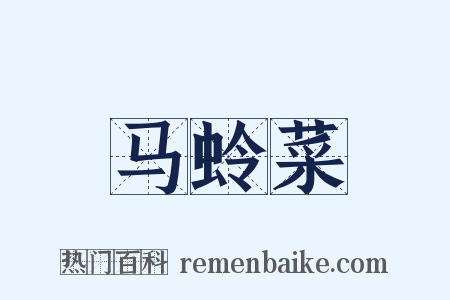 马蛉菜是什么意思的图片